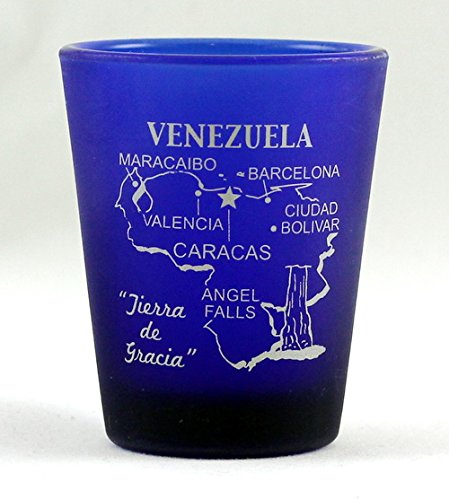 Venezuela Cobalt Blue Frosted New Shot Glass