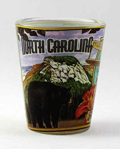 North Carolina State Mural Shot Glass jks