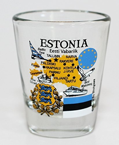 Estonia EU Series Landmarks and Icons Shot Glass