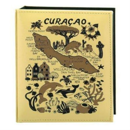 Curacao Map Embossed Photo Album 200 Photos / 4x6