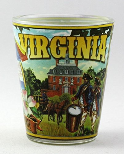 Virginia State Mural Shot Glass jks