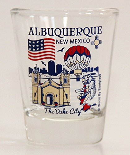 Albuquerque New Mexico Great American Cities Collection Shot Glass