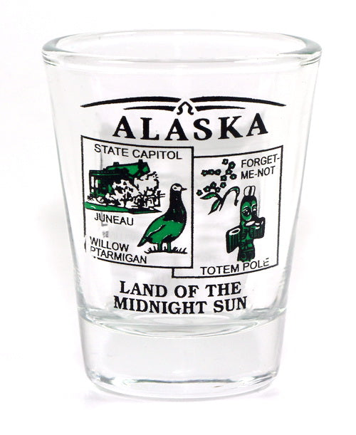 Alaska State Scenery Green New Shot Glass