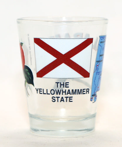 Alabama The Yellowhammer State All-American Collection Shot Glass