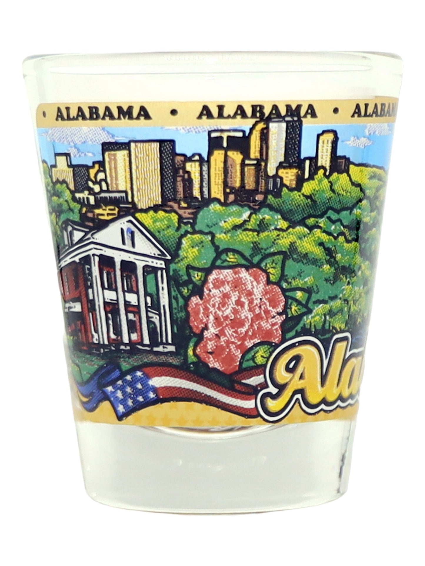 Alabama State Wraparound Shot Glass