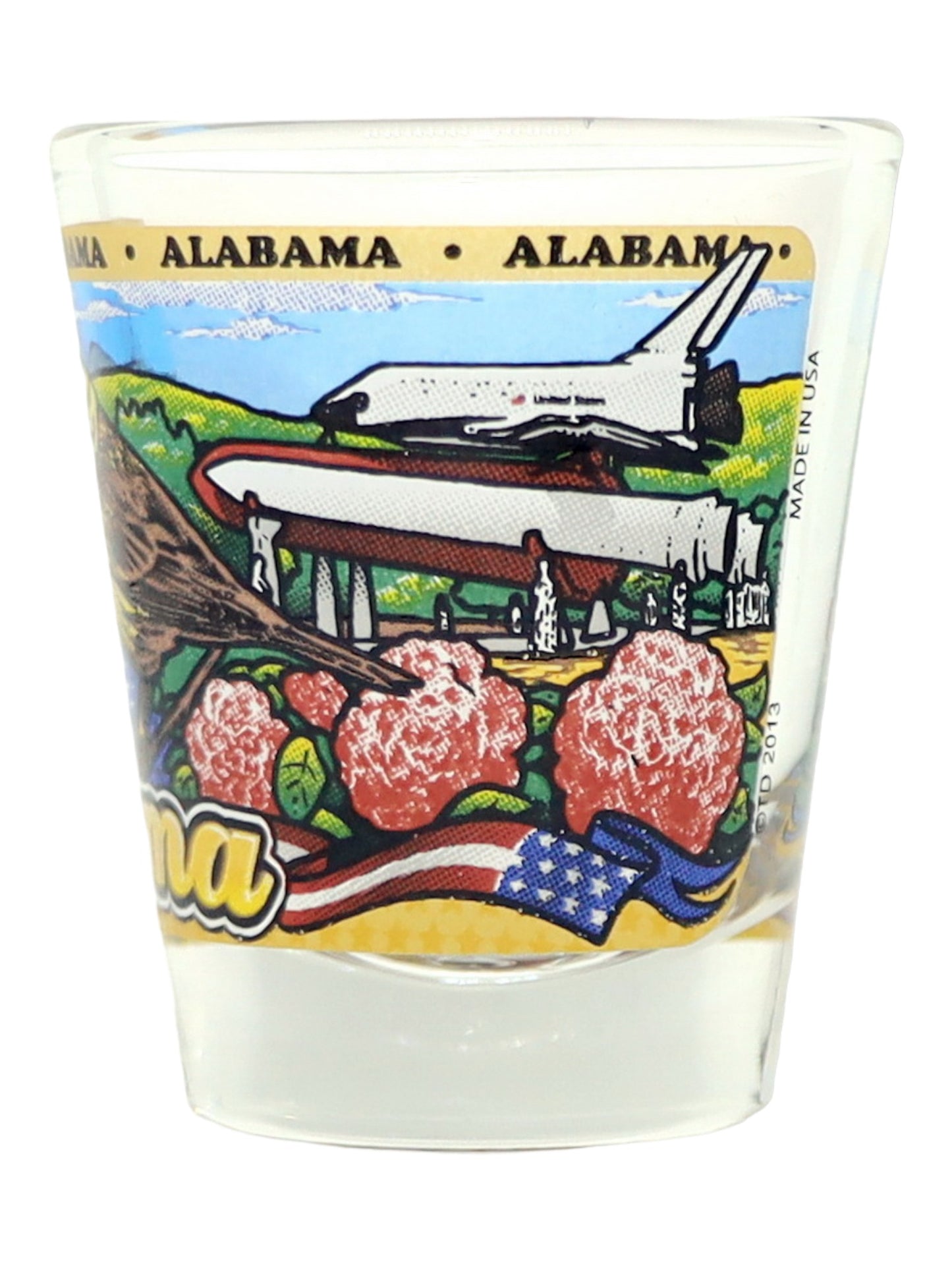 Alabama State Wraparound Shot Glass