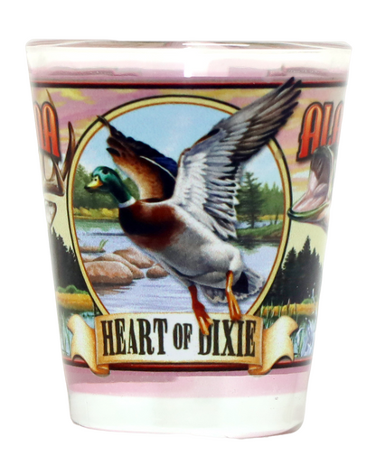 Alabama State Mural Shot Glass jks