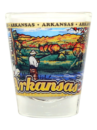Arkansas United States USA Souvenir Boxed Shot Glass Set (Set of 6)