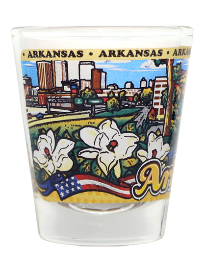 Arkansas State Wraparound Shot Glass