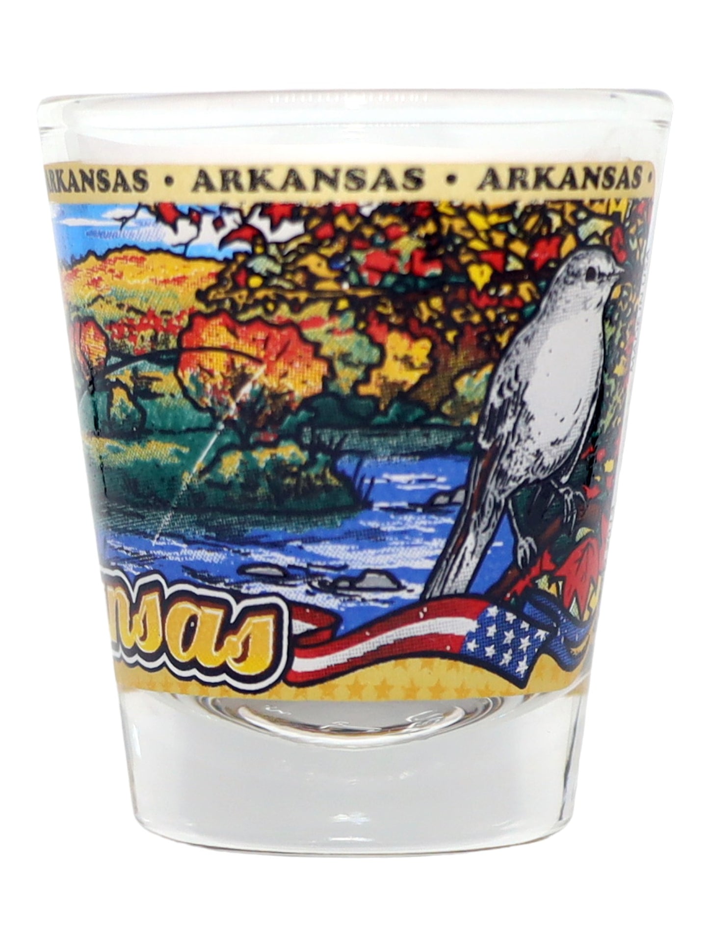 Arkansas State Wraparound Shot Glass