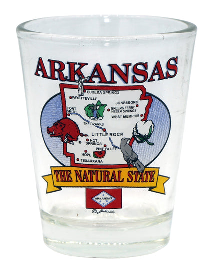 Arkansas United States USA Souvenir Boxed Shot Glass Set (Set of 6)
