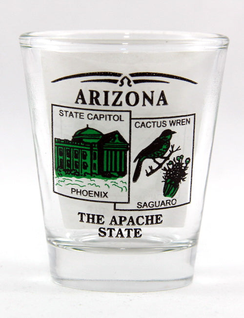 Arizona State Scenery Green New Shot Glass