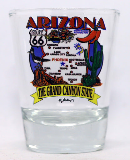 Arizona United States USA Souvenir Boxed Shot Glass Set (Set of 6)