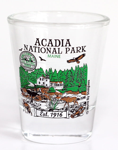 Acadia Maine National Park Series Collection Shot Glass