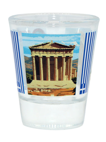 Acropolis Athens Greece Wonders of the World Collection Shot Glass