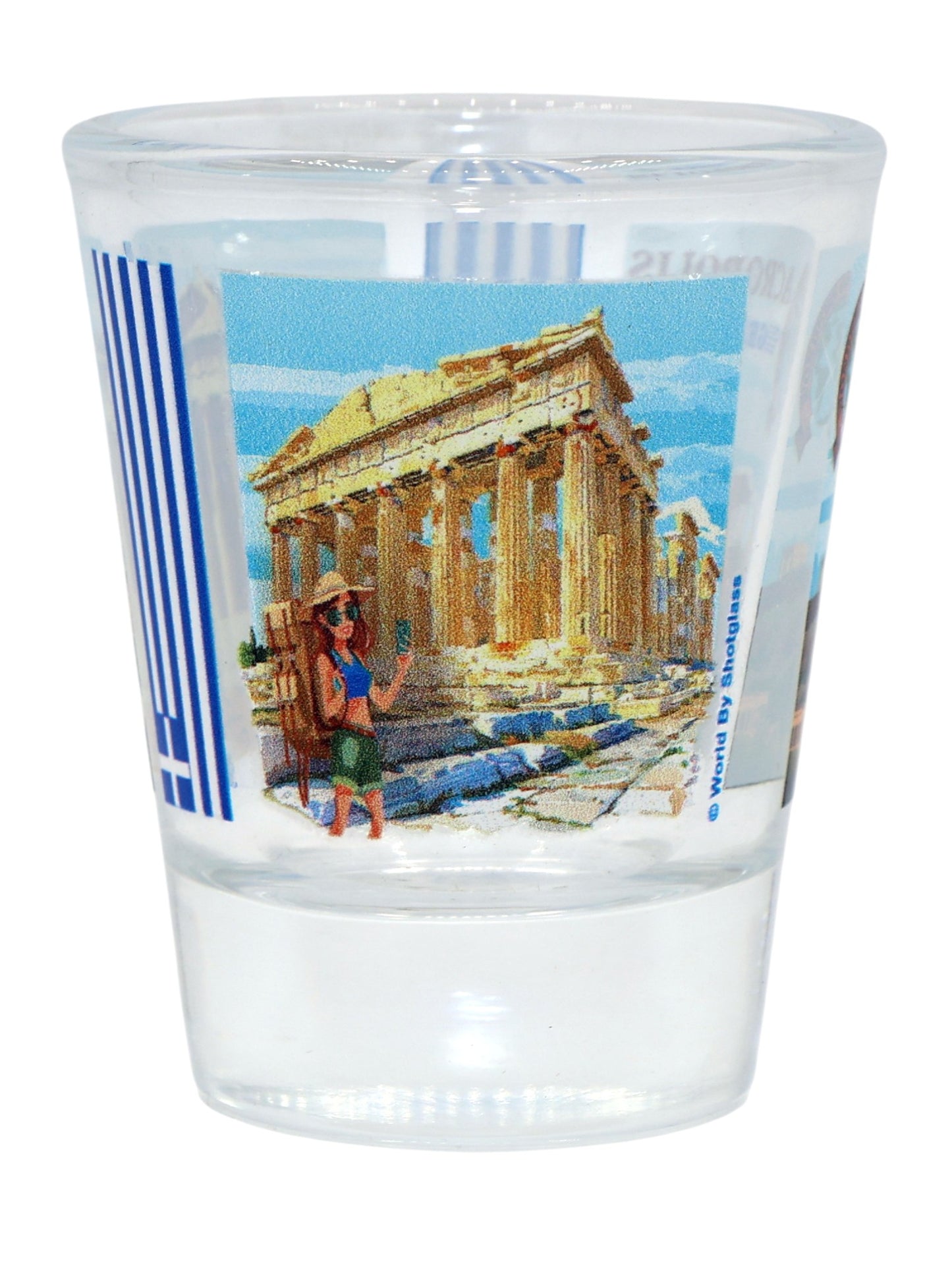 Acropolis Athens Greece Wonders of the World Collection Shot Glass