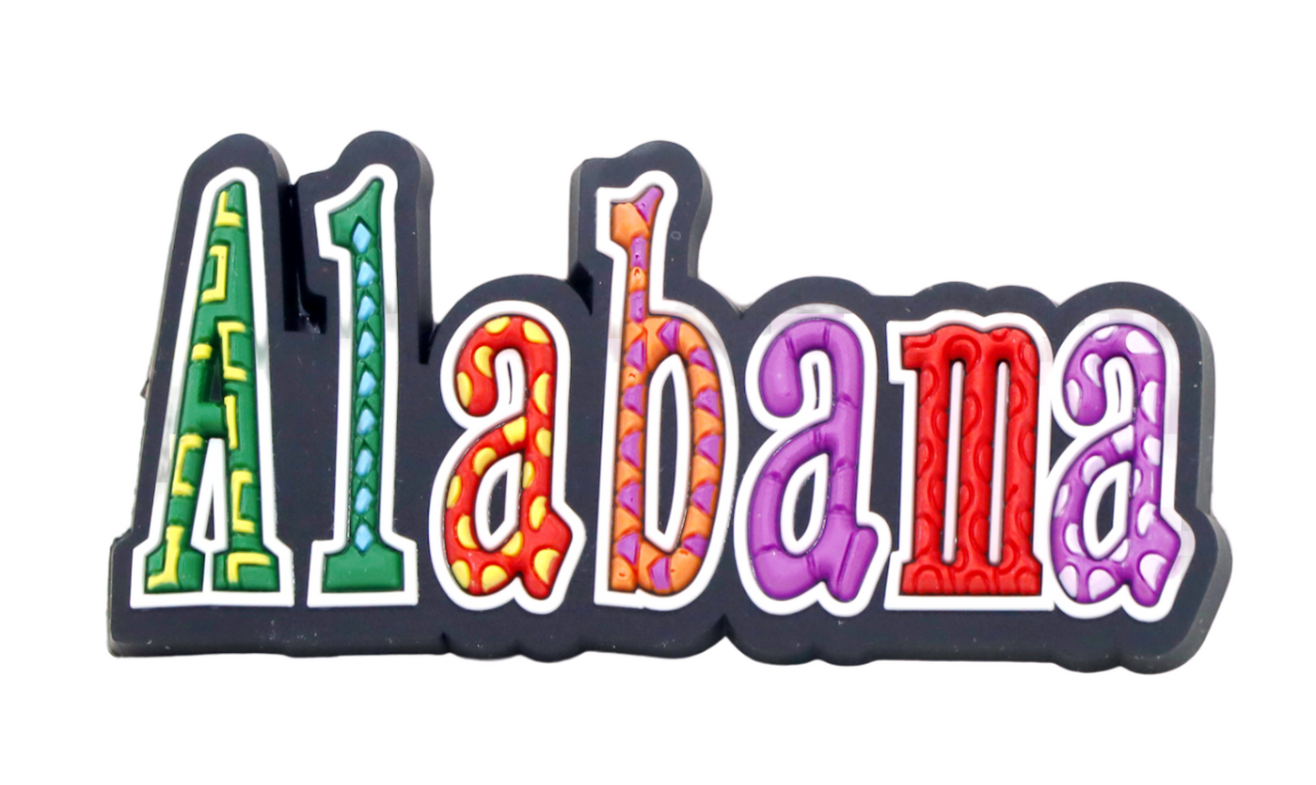 Alabama Festive Multicolor Letters Fridge Souvenir Magnet