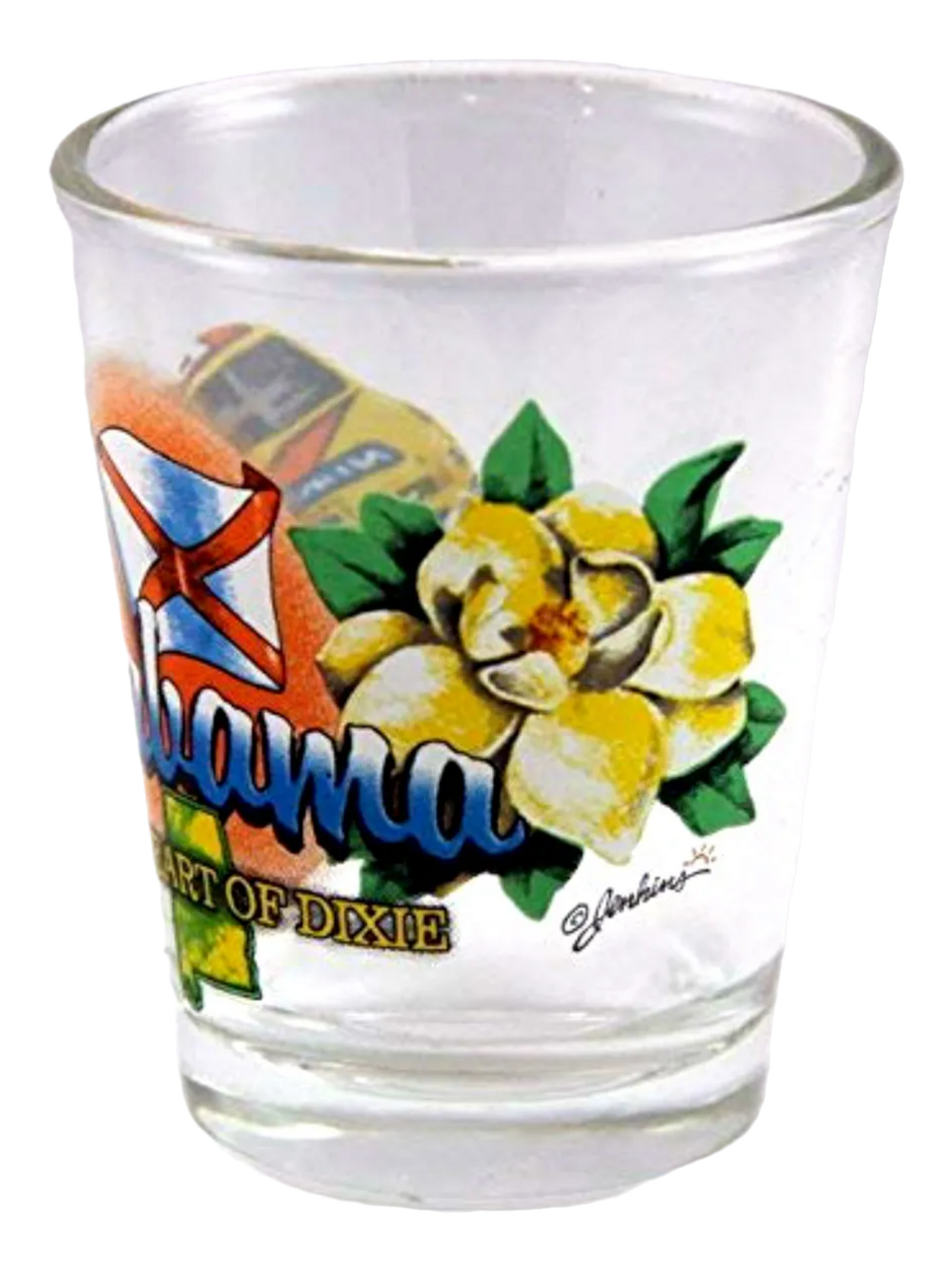 Alabama The Heart Of Dixie State Elements Shot Glass