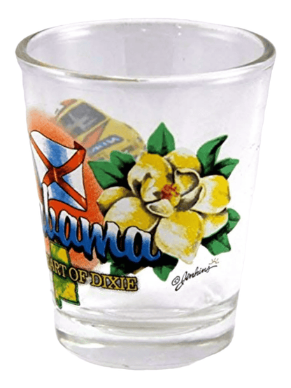 Alabama The Heart Of Dixie State Elements Shot Glass