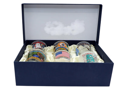 Alabama United States USA Souvenir Boxed Shot Glass Set (Set of 6)