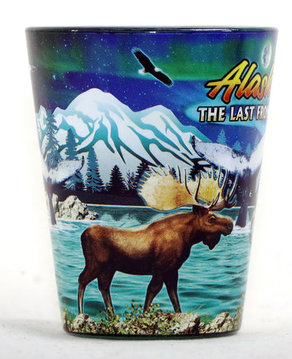 Alaska The Last Frontier State Scene In-and-Out Shot Glass