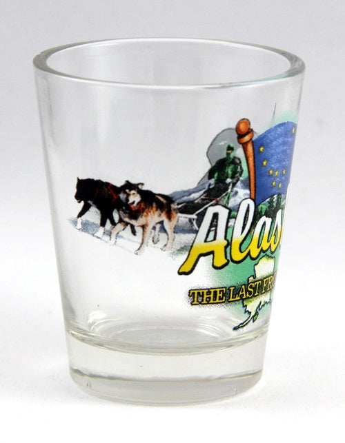 Alaska Last Frontier State Elements Shot Glass jks