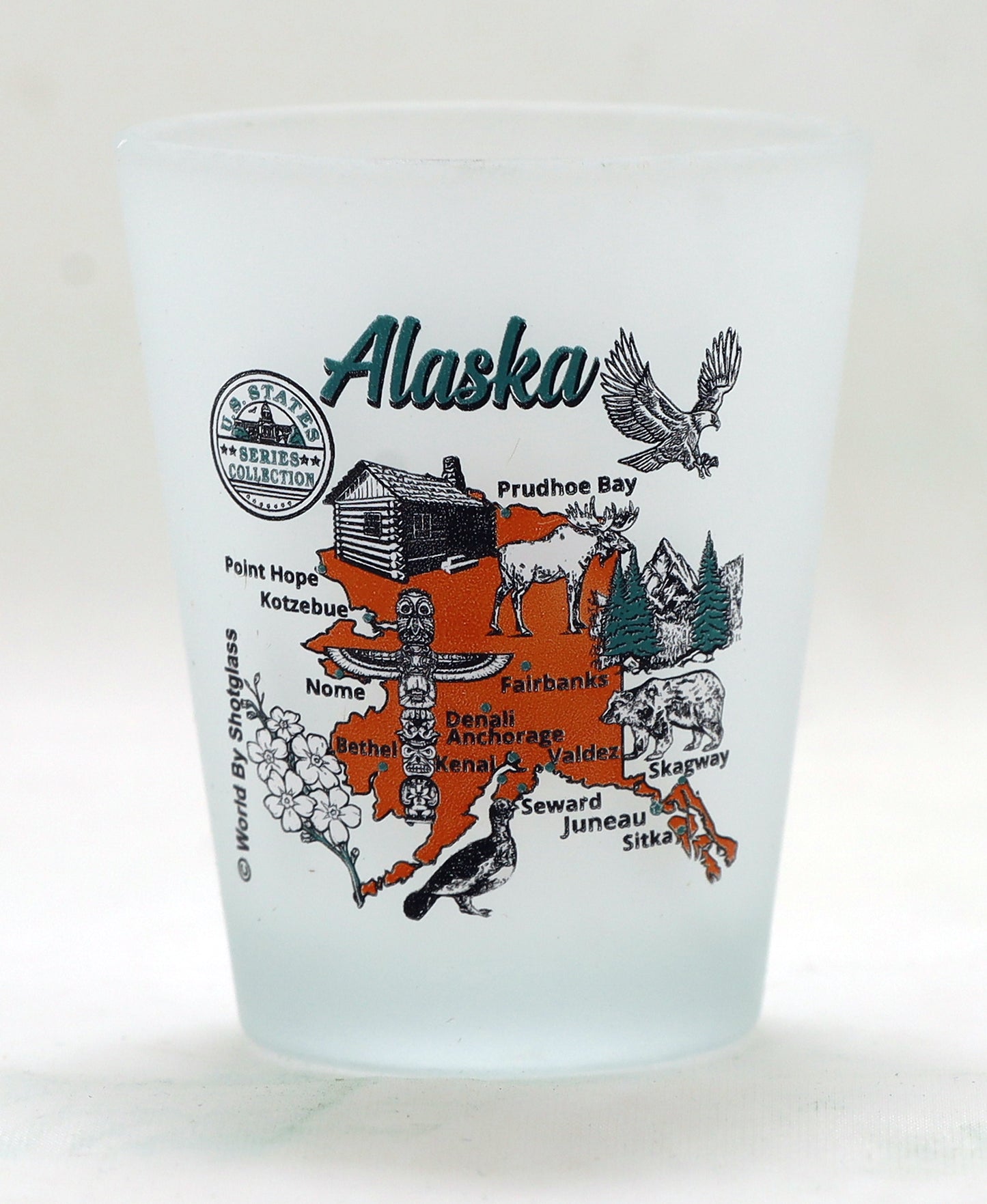 United States USA Pacific States Souvenir Boxed Shot Glass Set (Set of 6)