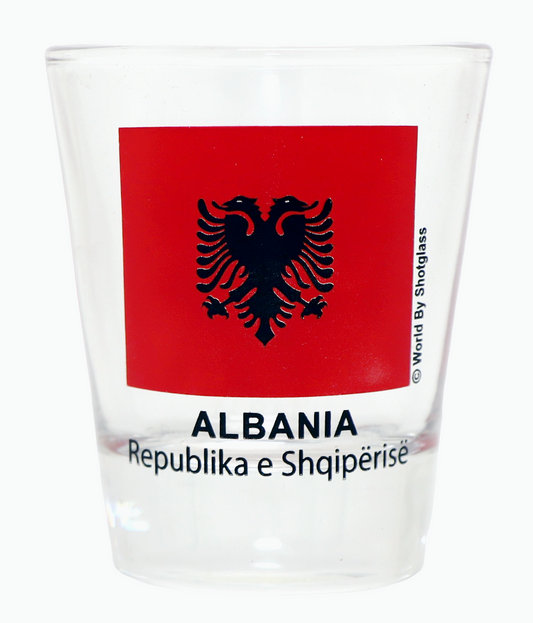 Albania Flag Shot Glass