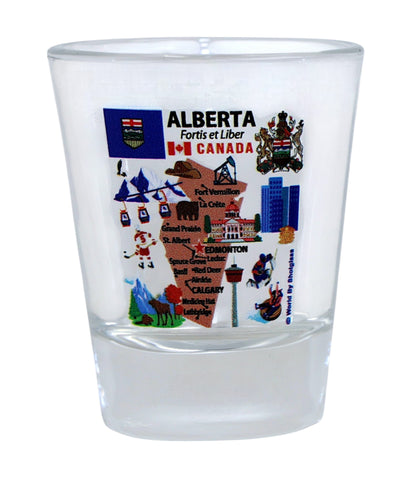 Canada Provinces Souvenir Boxed Shot Glass Set (Set of 6)