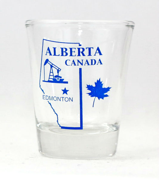 Alberta Canada (1 in Series of 13) Shot Glass. Collect Them All!