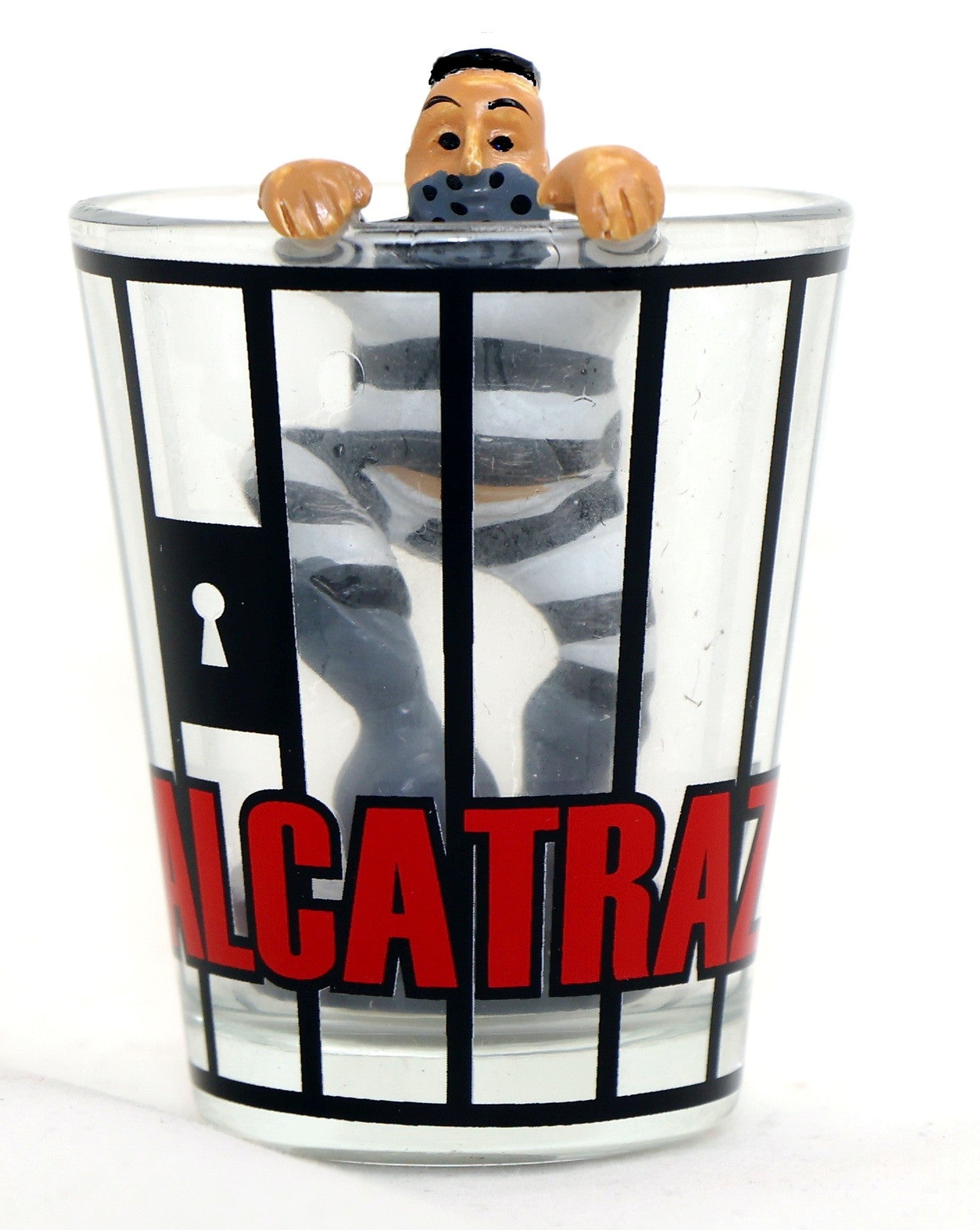 Alcatraz San Francisco California Escaping Inmate Shot Glass