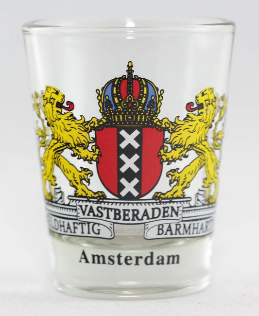 Amsterdam Netherlands Coat Of Arms Shot Glass