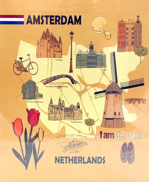 Amsterdam Netherlands Embossed Photo Album 100 Photos / 4x6