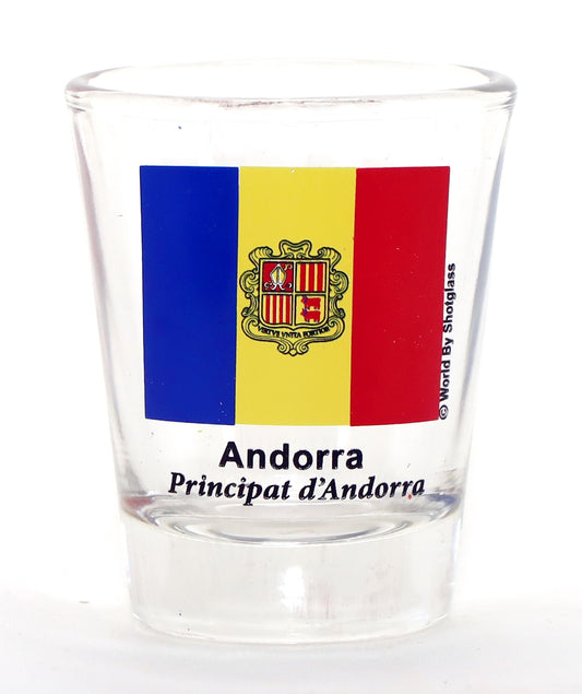 Andorra Flag Shot Glass