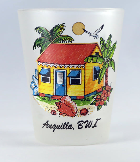 Anguilla, BWI Tropical House Shot Glass