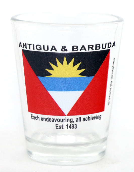 Antigua & Barbuda Flag Shot Glass
