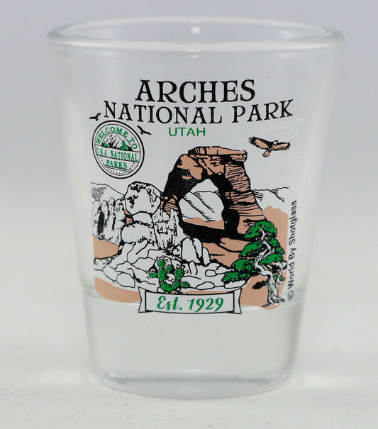 Arches Utah National Park Series Collection Shot Glass