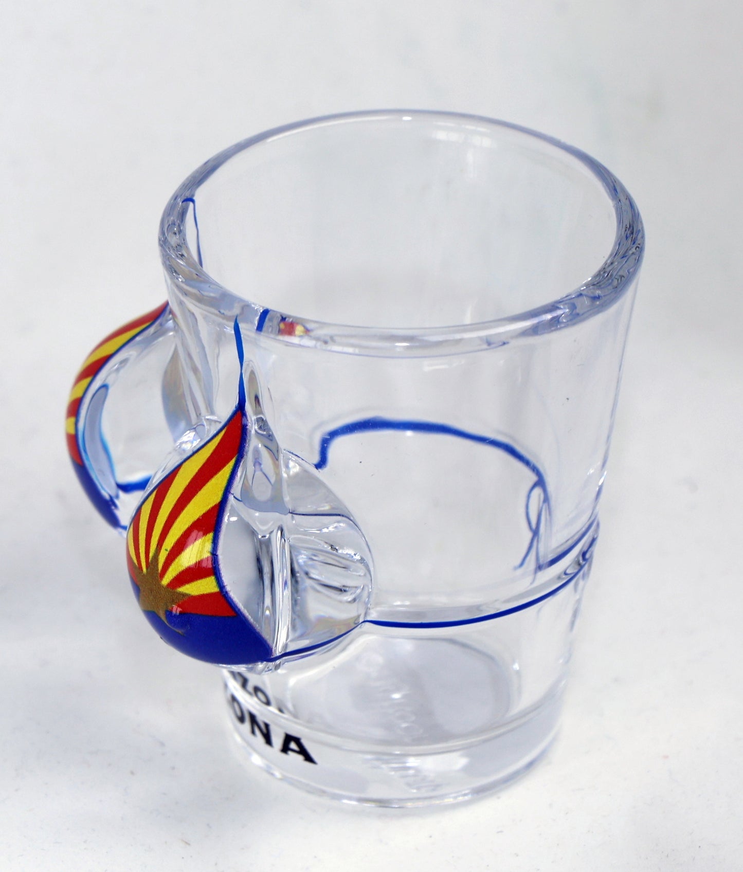 New Mexico Flag Bikini Bust 3D Shot Glass