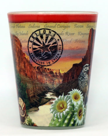 Arizona Stamp Design Shot Glass