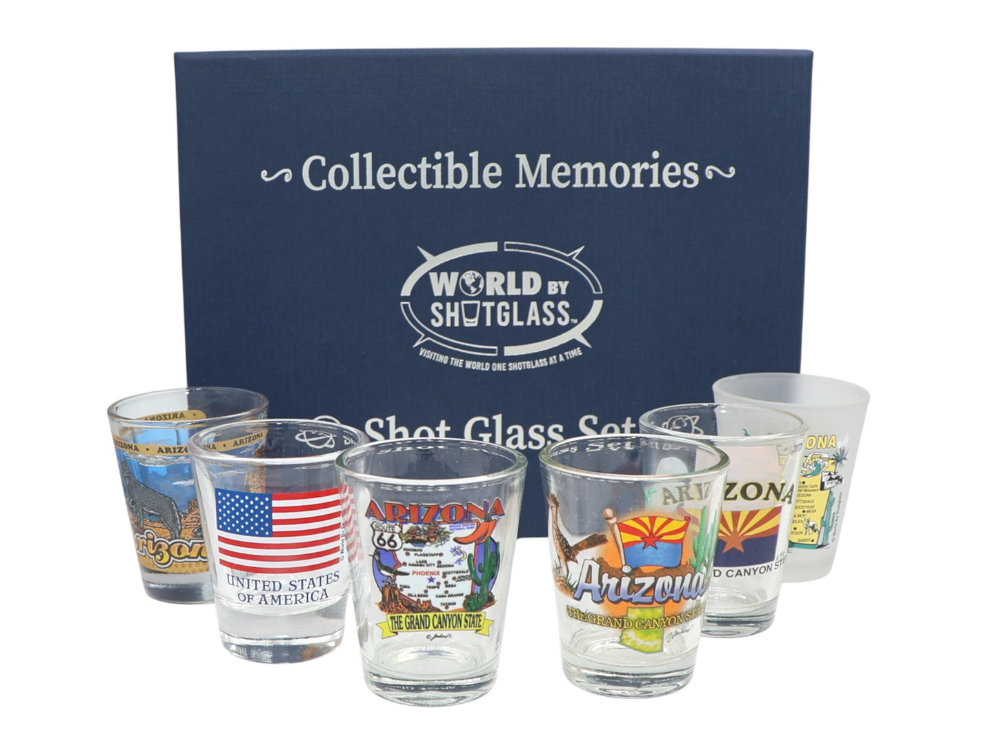 Arizona United States USA Souvenir Boxed Shot Glass Set (Set of 6)