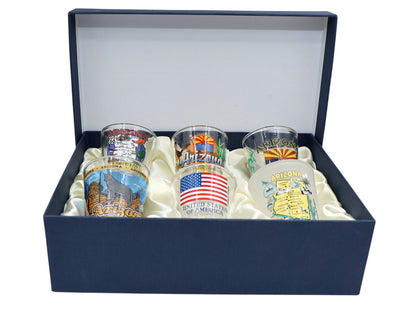 Arizona United States USA Souvenir Boxed Shot Glass Set (Set of 6)