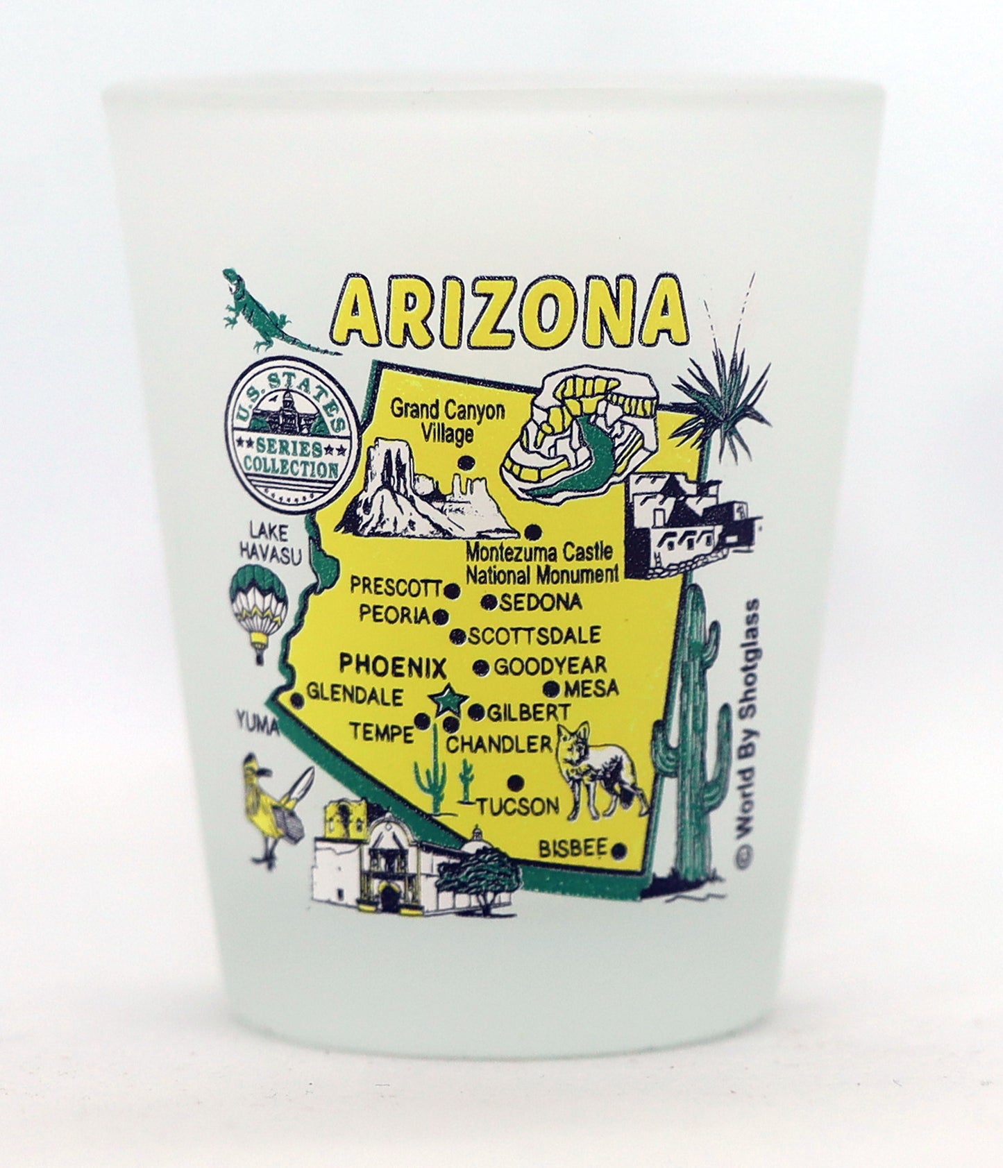 United States USA Southwestern States Souvenir Boxed Shot Glass Set (Set of 6)