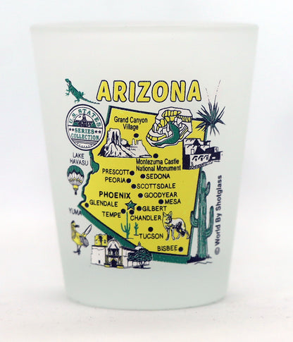United States USA Southwestern States Souvenir Boxed Shot Glass Set (Set of 6)