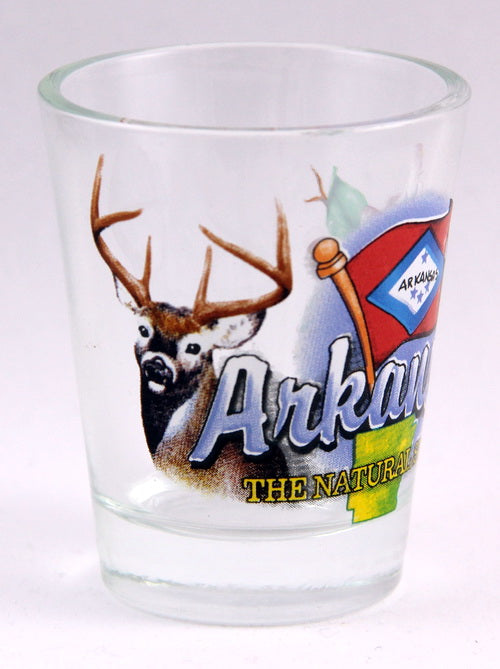 Arkansas Natural State Elements Shot Glass jks