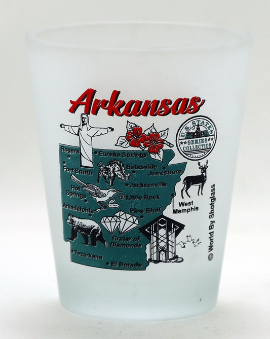 Arkansas US States Series Collection Shot Glass