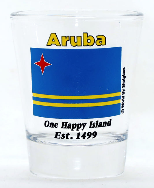 Aruba Flag Shot Glass