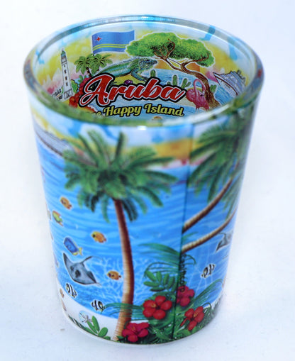 Aruba Scene In and Out Shot Glass