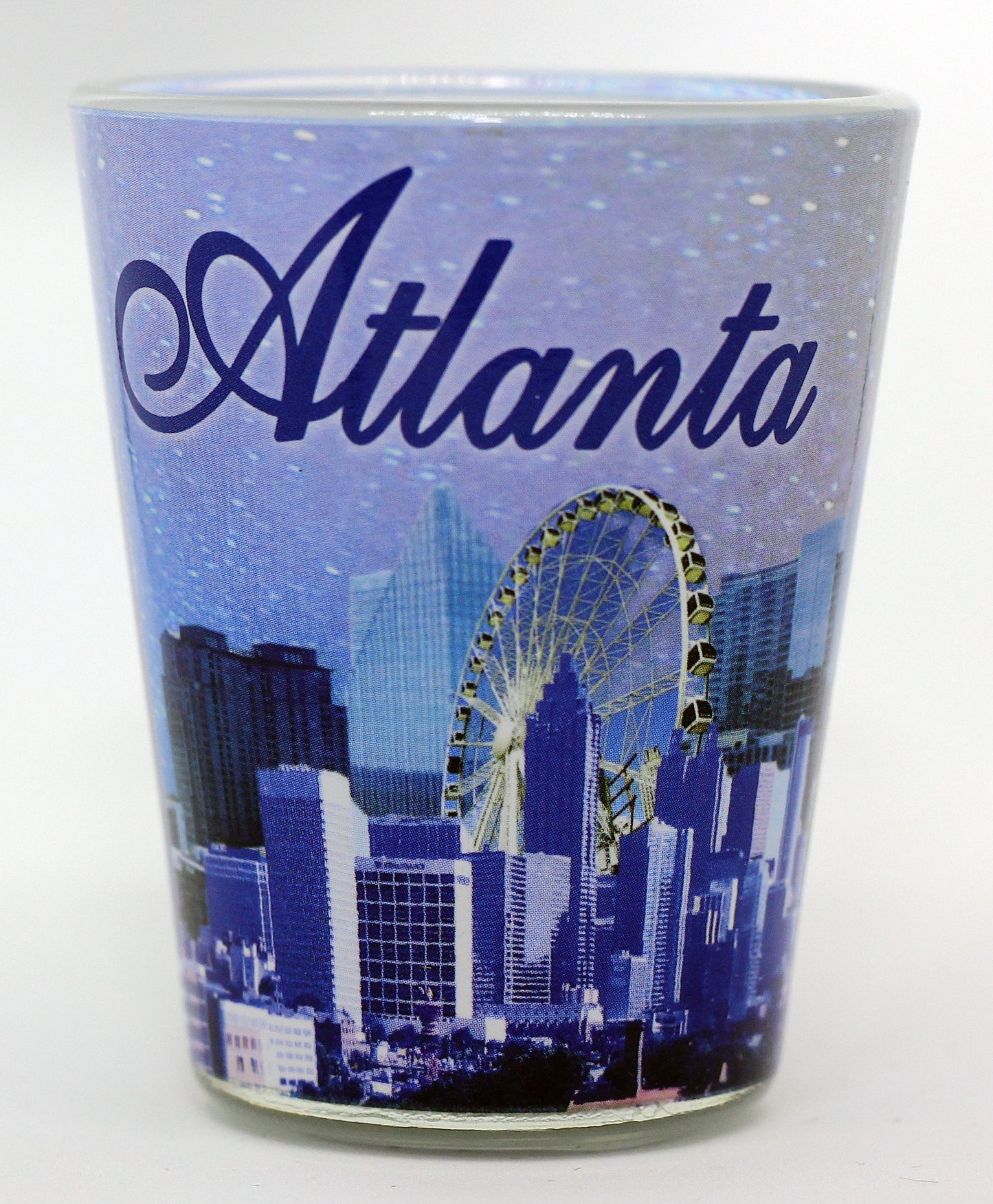 Atlanta Georgia Starry Night Skyline Shot Glass