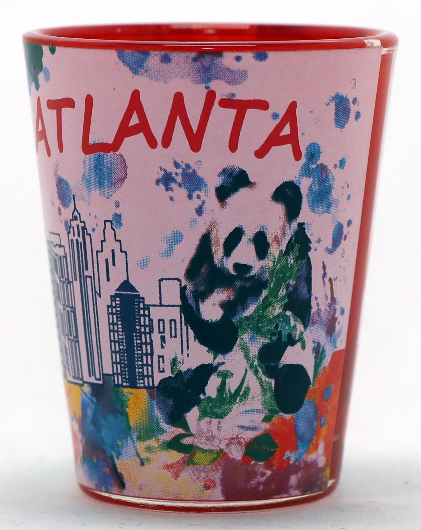 Atlanta Georgia Ceramic Light Water Color Shot Glass