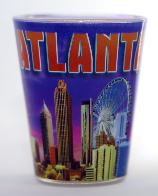 Atlanta Georgia Multicolor Skyline Shot Glass ctm